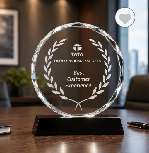 Round Crystal Recognition Award